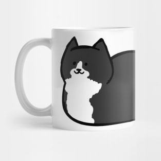 Tuxedo Cat Loaf Mug